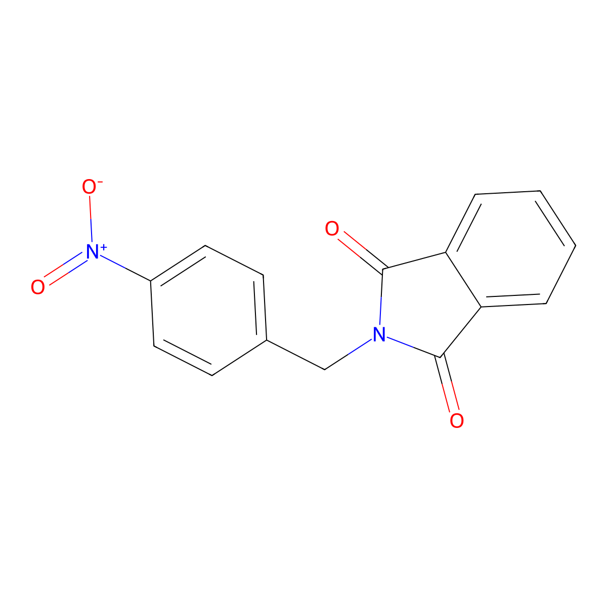 2-(4-Nitrobenzyl)isoindole-1,3-dione molecular structure, CAS 62133-07-7