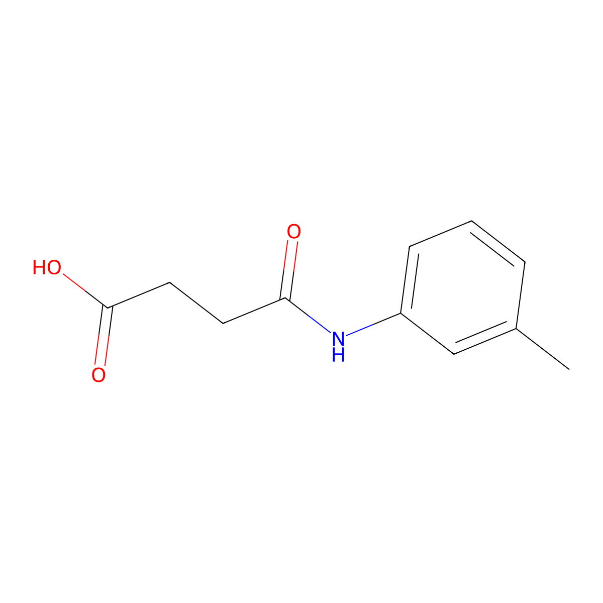4-[(3-Methylphenyl)amino]-4-oxobutanoic acid molecular structure, CAS 62134-48-9