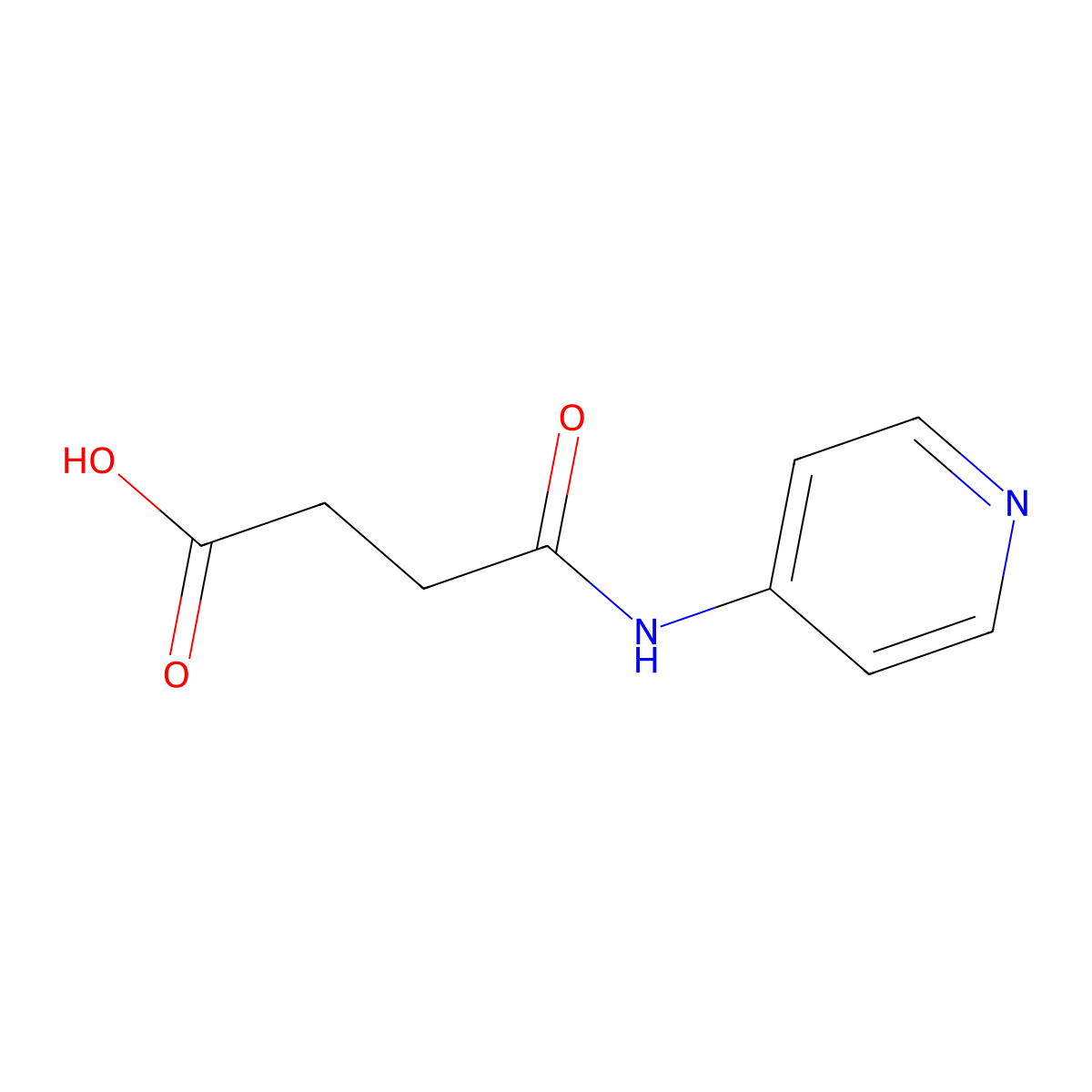 N-Pyridin-4-yl-succinamic acid molecular structure, CAS 62134-51-4