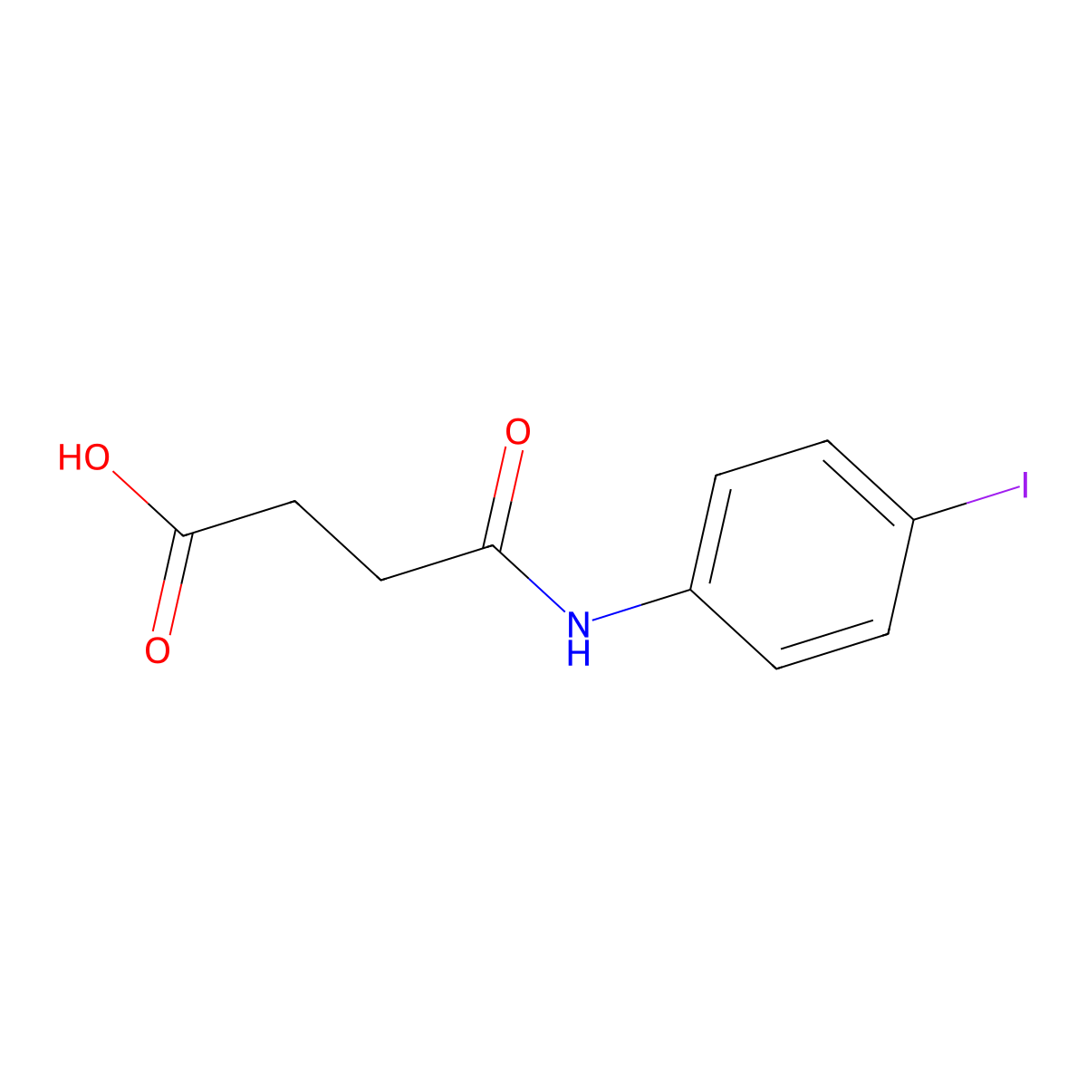 4'-Iodosuccinanilic acid molecular structure, CAS 62134-54-7