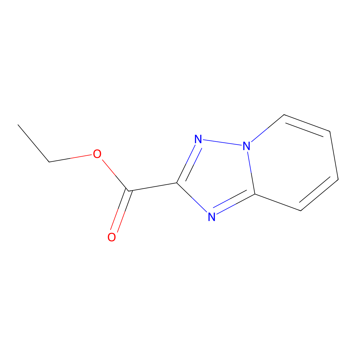 Ethyl [1,2,4]triazolo[1,5-a]pyridine-2-carboxylate molecular structure, CAS 62135-58-4