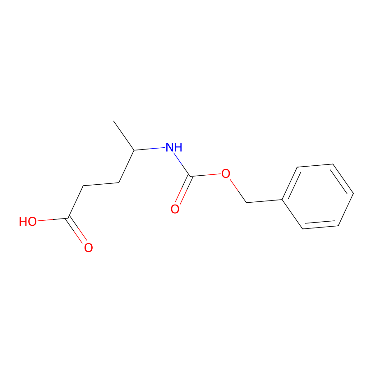 4-(((Benzyloxy)carbonyl)amino)pentanoic acid molecular structure, CAS 62135-73-3