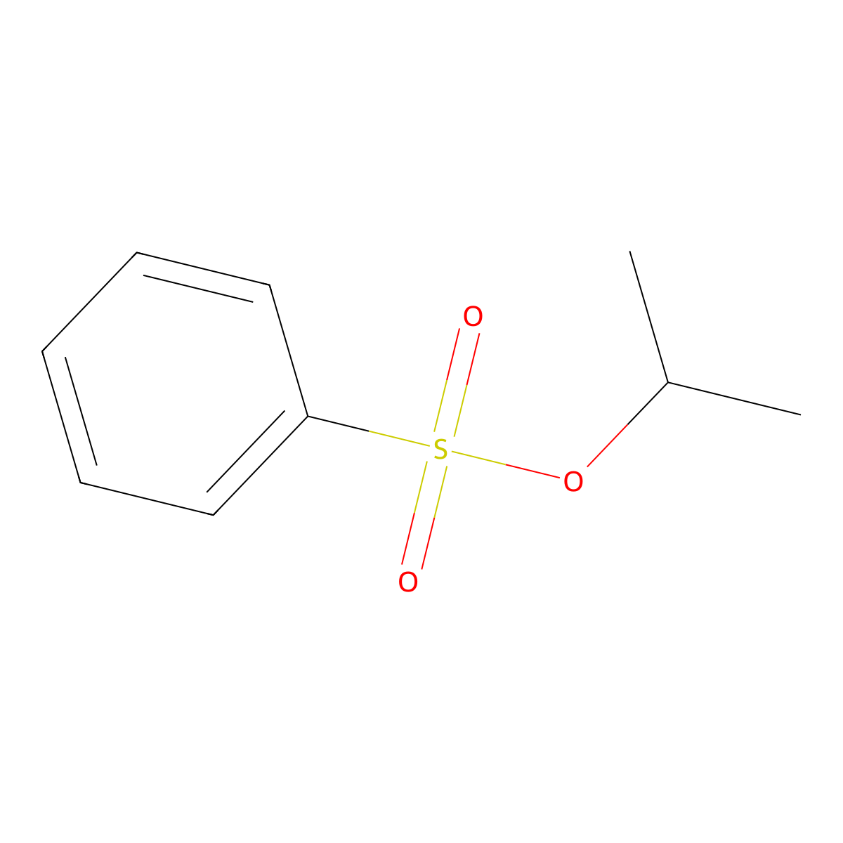 Isopropyl benzenesulfonate molecular structure, CAS 6214-18-2
