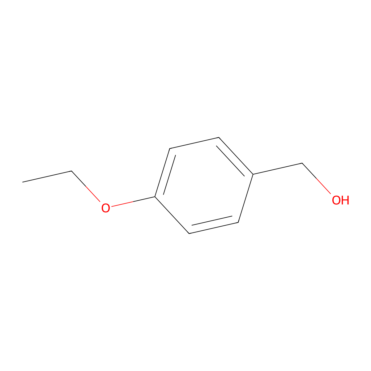 4-Ethoxybenzyl alcohol molecular structure, CAS 6214-44-4