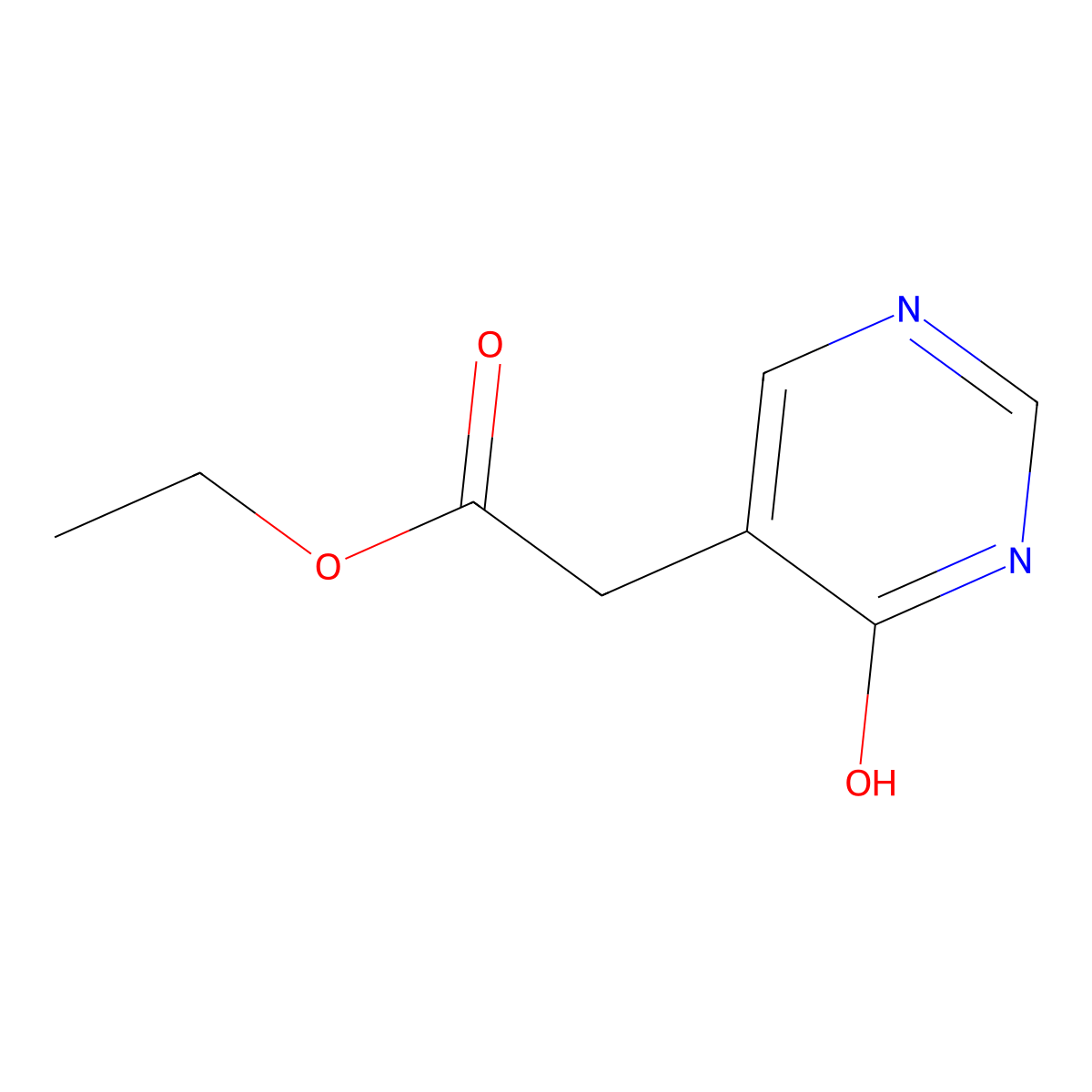 Ethyl 2-(6-oxo-1,6-dihydropyrimidin-5-yl)acetate molecular structure, CAS 6214-46-6