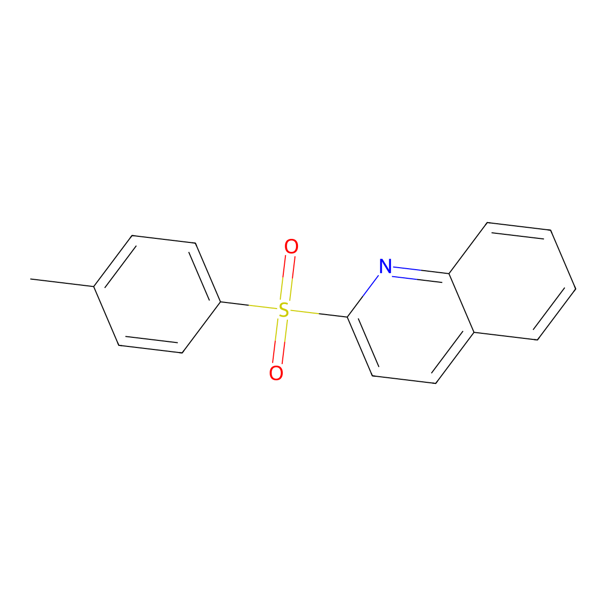 Quinoline, 2-[(4-methylphenyl)sulfonyl]- molecular structure, CAS 62141-43-9