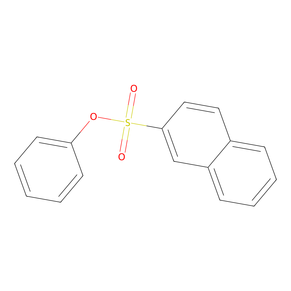 Phenyl naphthalene-2-sulfonate molecular structure, CAS 62141-80-4