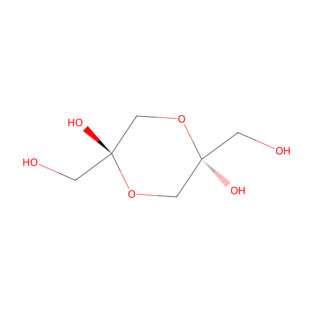 1,3-Dihydroxyacetone Dimer molecular structure, CAS 62147-49-3