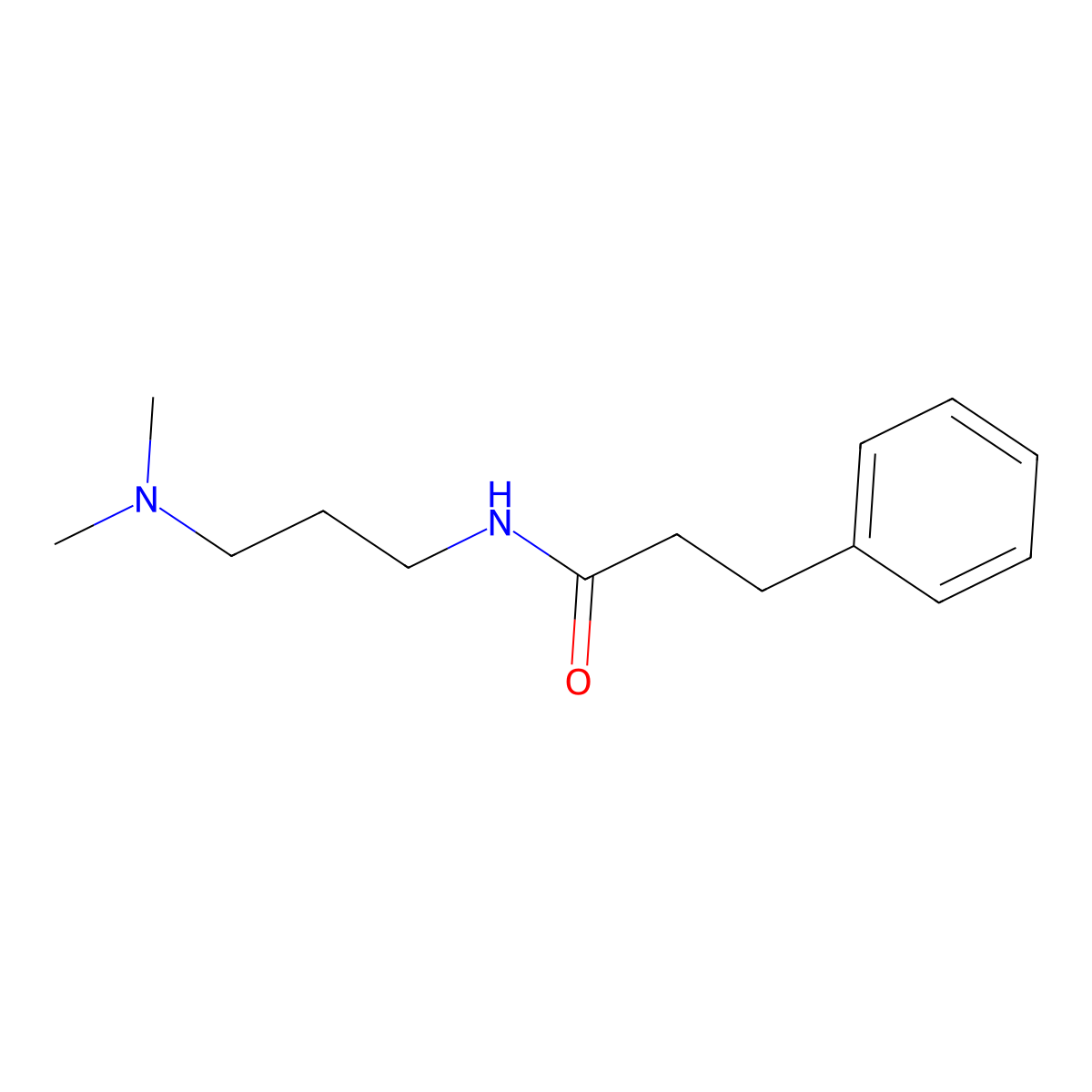 N-[3-(dimethylamino)propyl]-3-phenylpropanamide molecular structure, CAS 6215-71-0