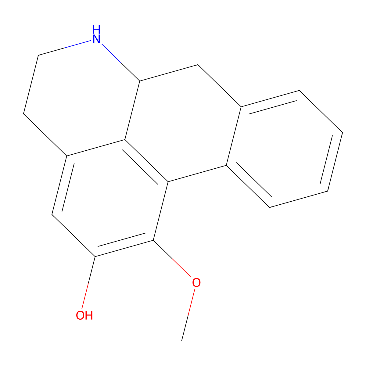 R-(-)-asimilobine molecular structure, CAS 62152-98-1
