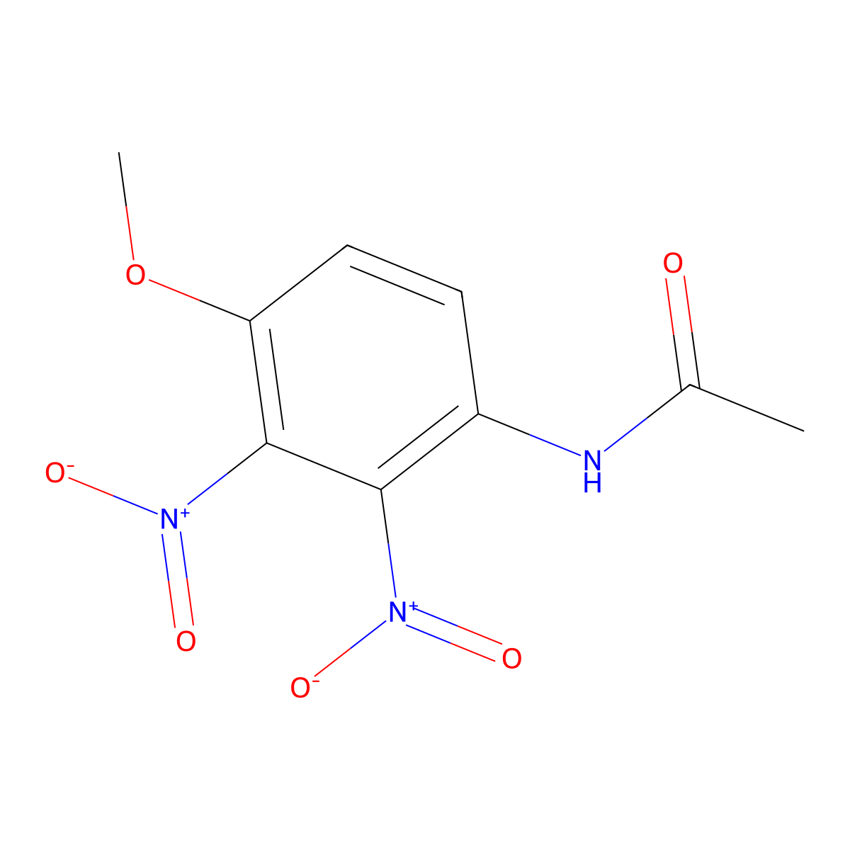 n-(4-Methoxy-2,3-dinitrophenyl)acetamide molecular structure, CAS 62153-30-4