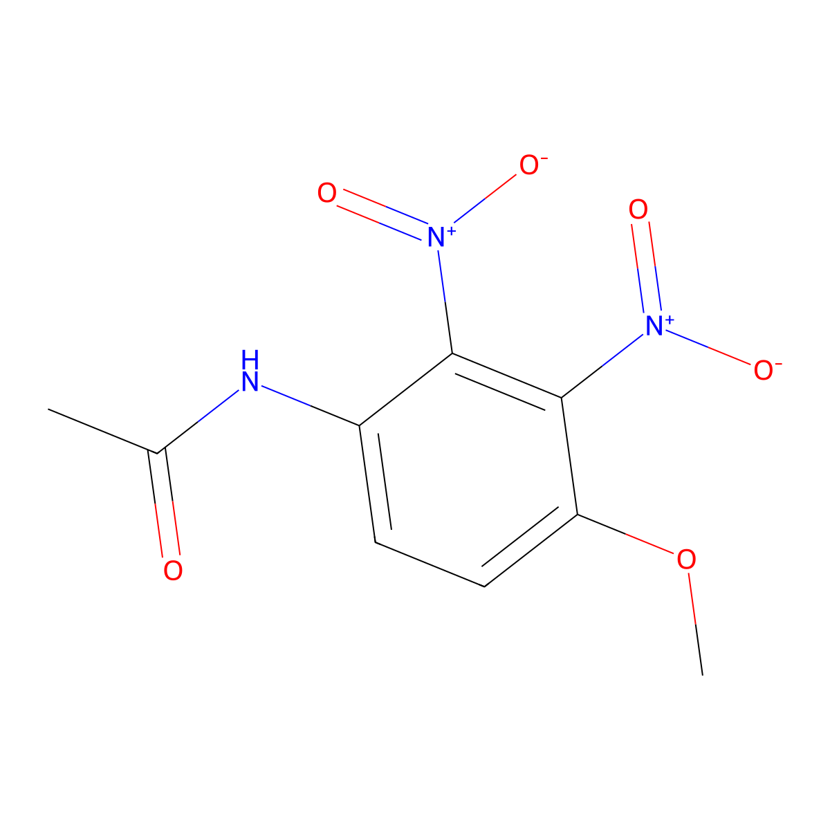 n-(4-Methoxy-2,3-dinitrophenyl)acetamide molecular structure, CAS 62153-30-4