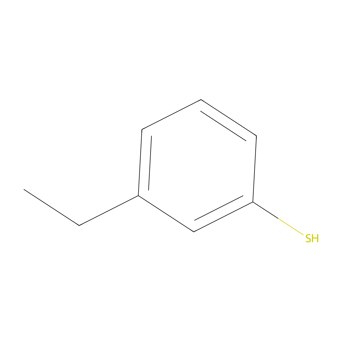 3-Ethylbenzenethiol molecular structure, CAS 62154-77-2