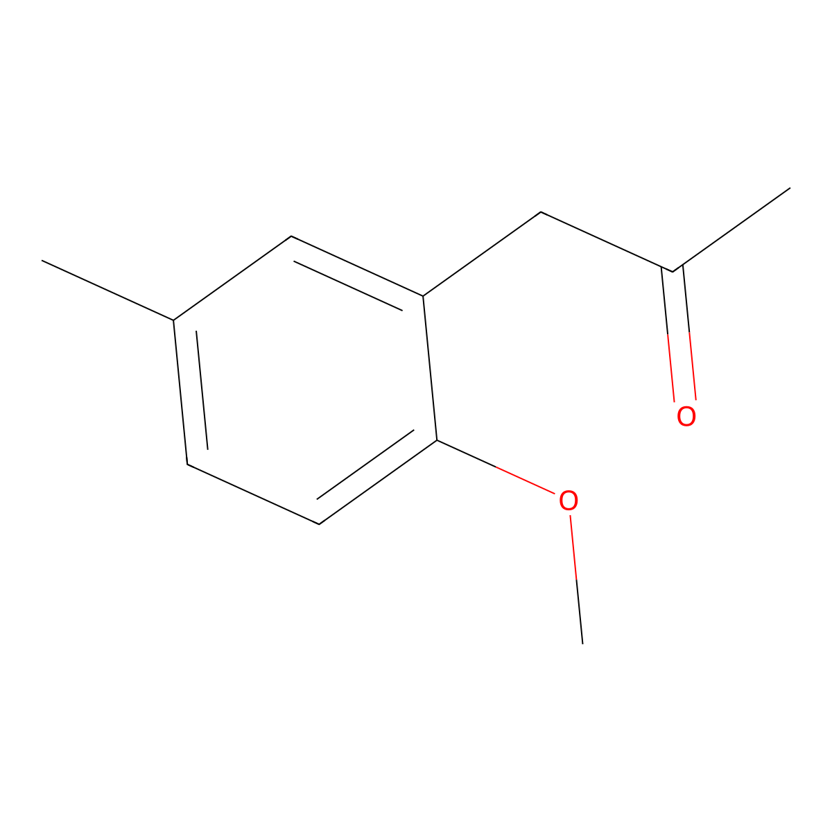 1-(2-Methoxy-5-methylphenyl)propan-2-one molecular structure, CAS 62155-74-2
