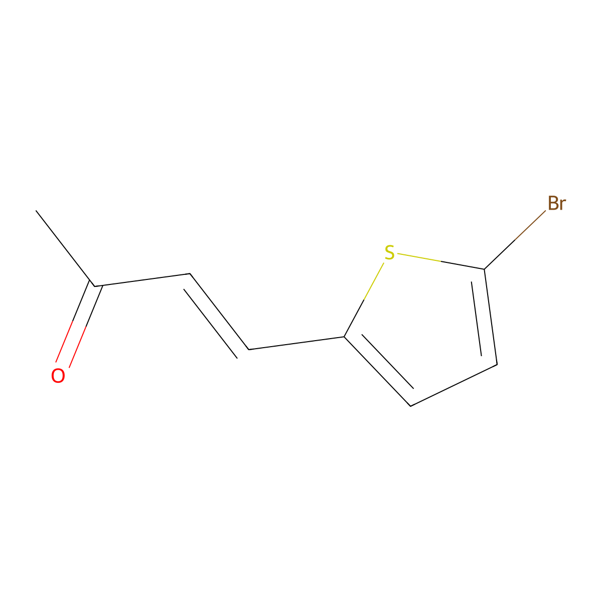 4-(5-Bromo-2-thienyl)but-3-en-2-one molecular structure, CAS 62157-61-3