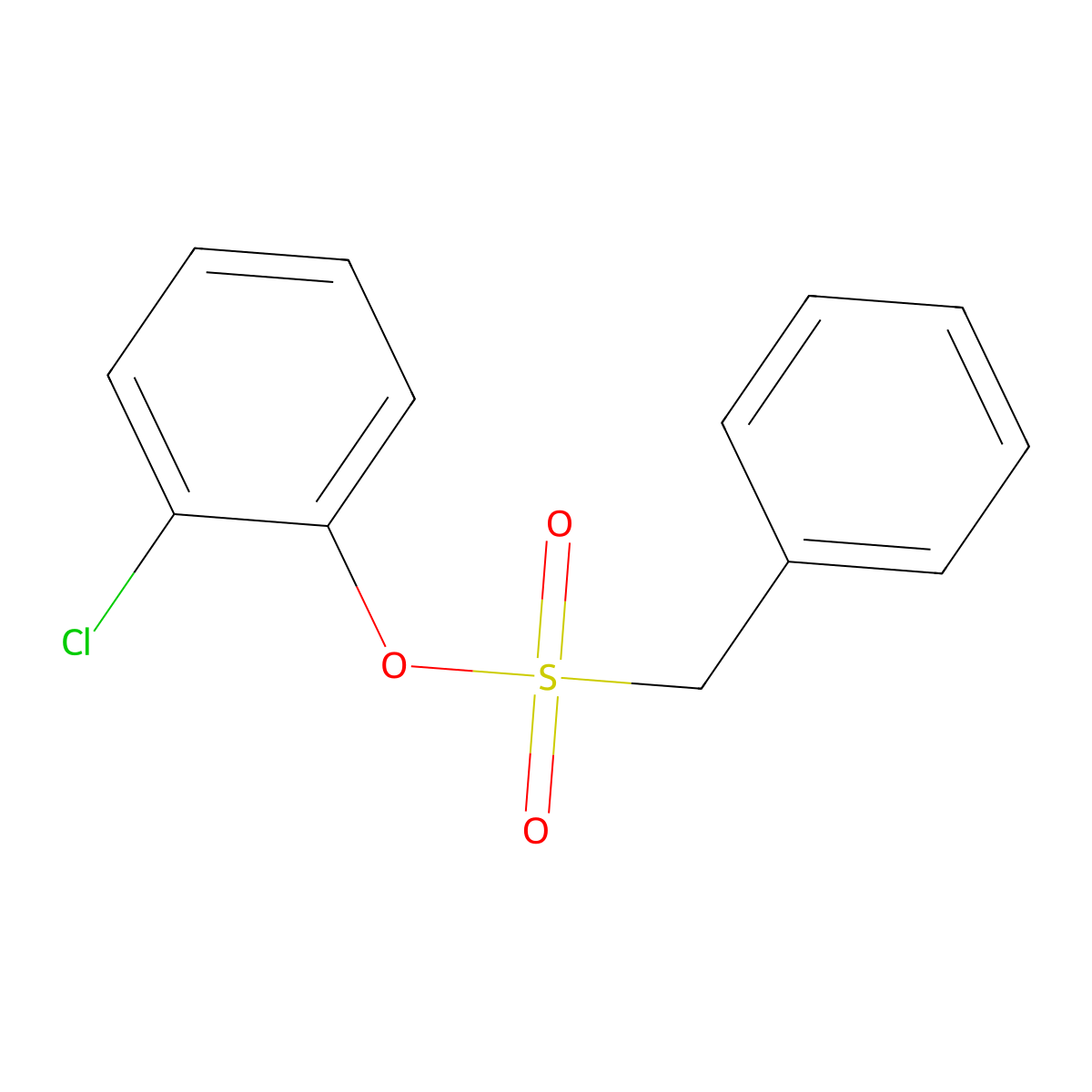 2-Chlorophenyl phenylmethanesulfonate molecular structure, CAS 62162-73-6
