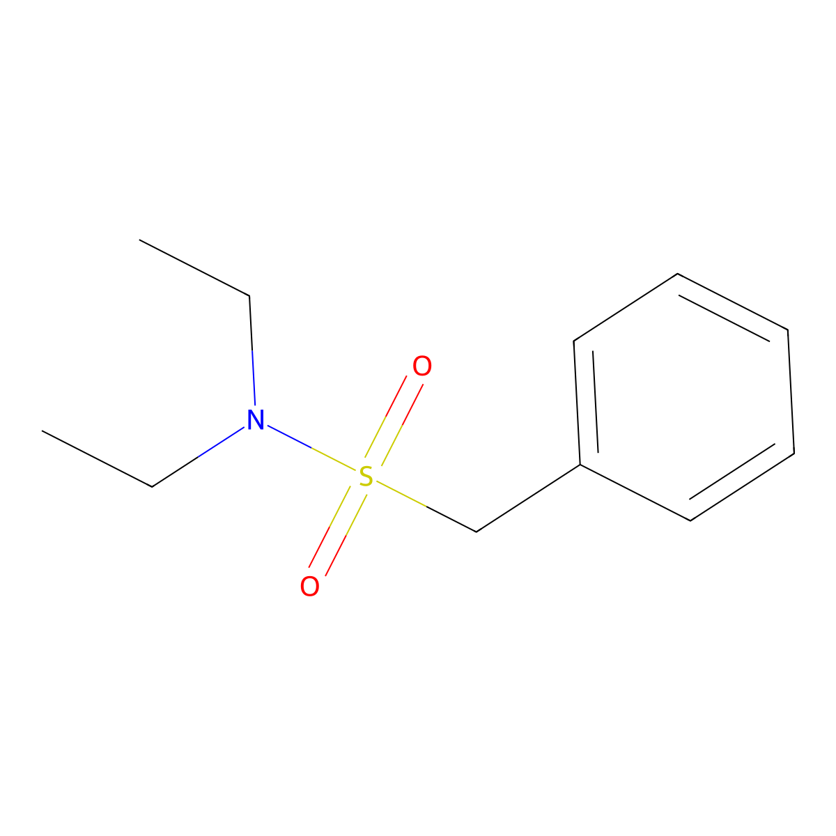 N,N-diethyl-1-phenylmethanesulfonamide molecular structure, CAS 62162-78-1
