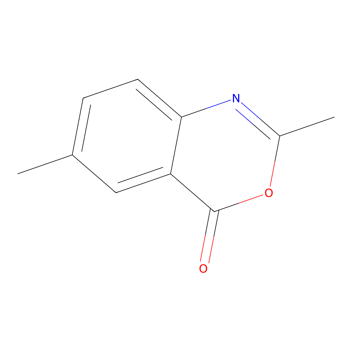 2,6-dimethyl-4H-3,1-benzoxazin-4-one molecular structure, CAS 62175-49-9