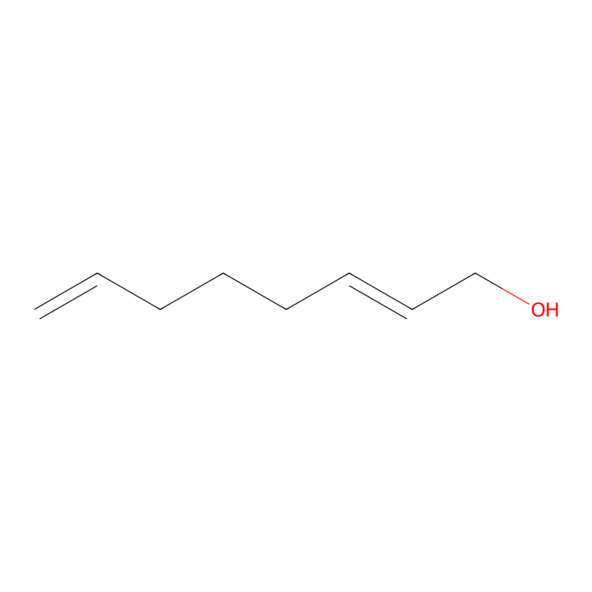 1-Octa-2,7-dienol molecular structure, CAS 62179-18-4