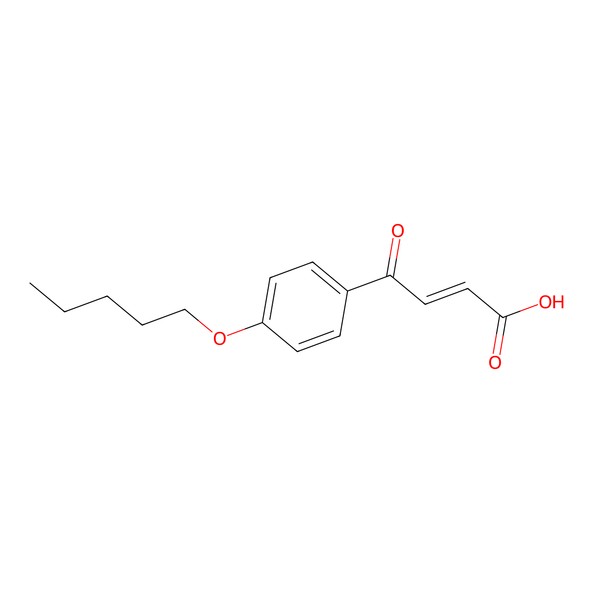 4-Oxo-4-[4-(pentyloxy)phenyl]but-2-enoic acid molecular structure, CAS 62179-86-6