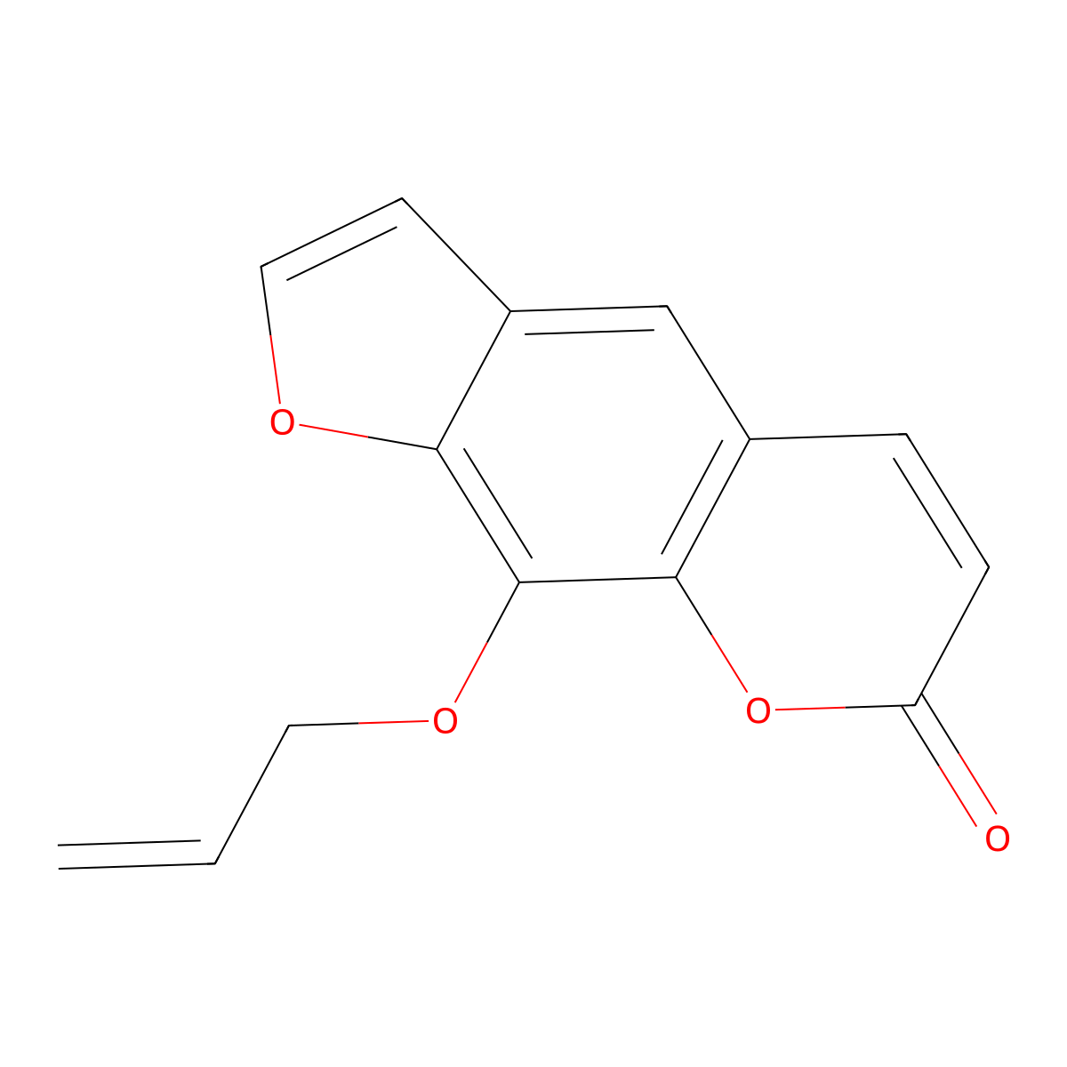 8-Allyloxypsoralen molecular structure, CAS 62188-89-0