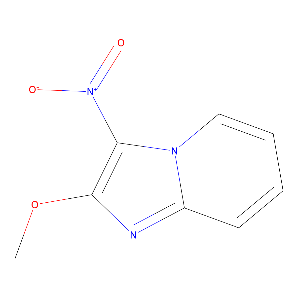 2-Methoxy-3-nitroimidazo[1,2-a]pyridine molecular structure, CAS 62194-83-6