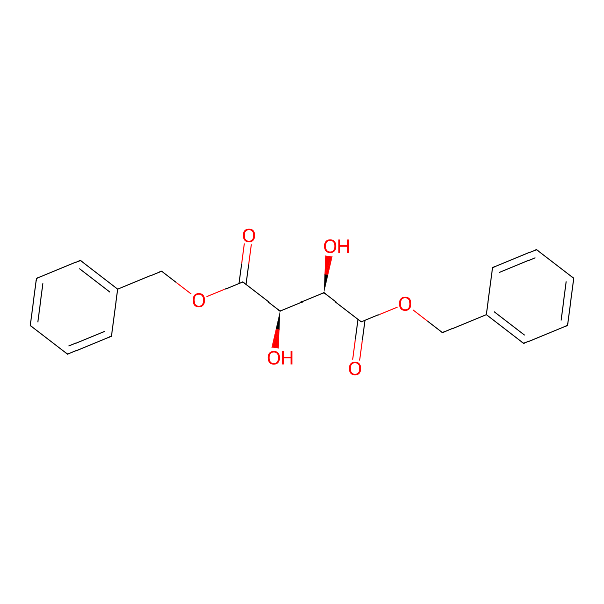 L-Tartaric Acid Dibenzyl Ester molecular structure, CAS 622-00-4