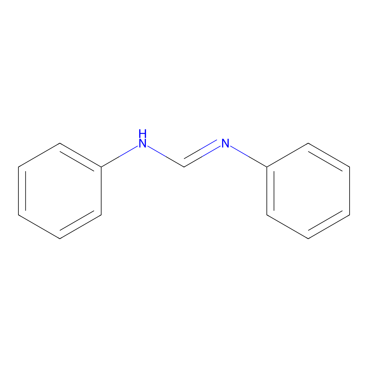 N,N'-Diphenylformamidine molecular structure, CAS 622-15-1