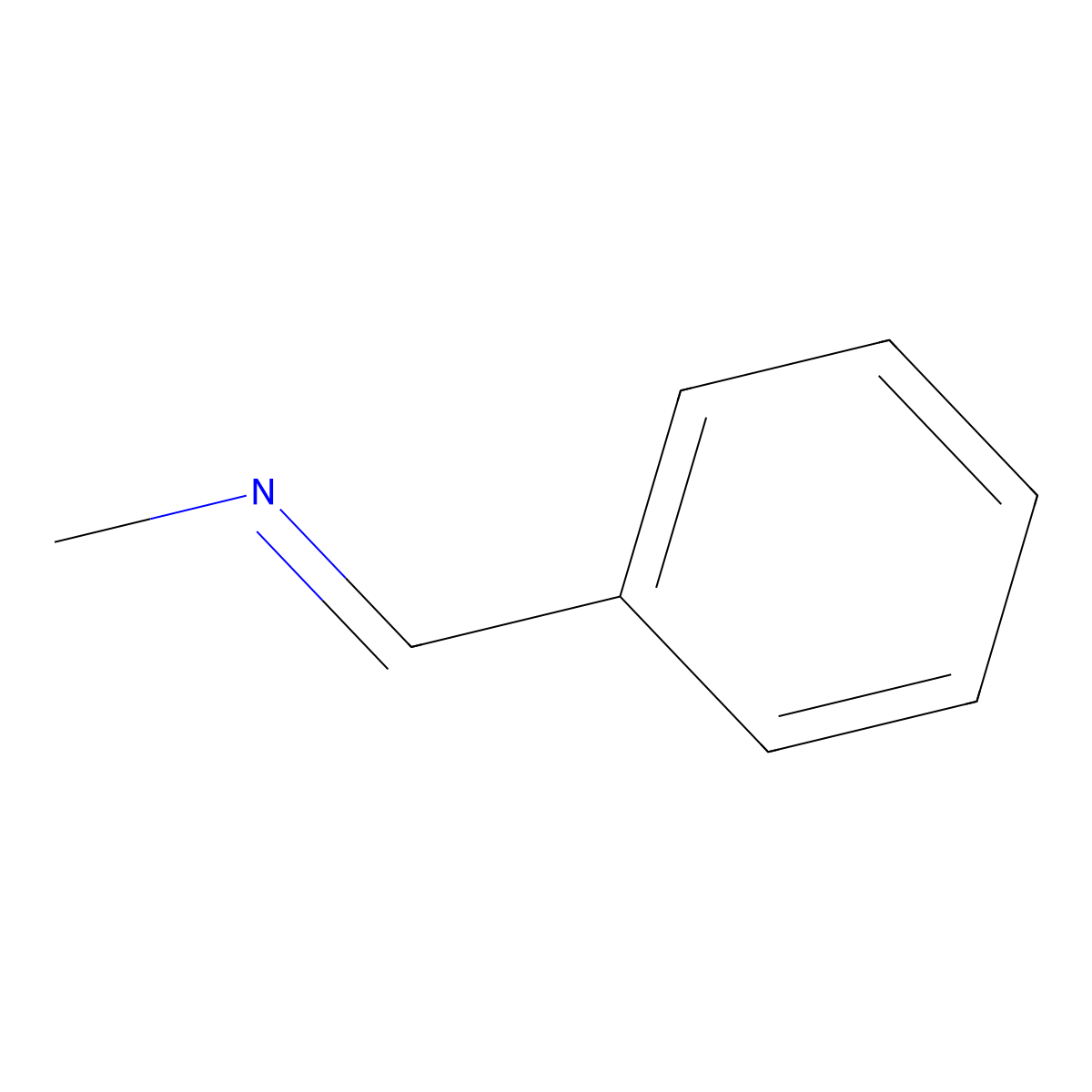 Methanamine, N-(phenylmethylene)- molecular structure, CAS 622-29-7