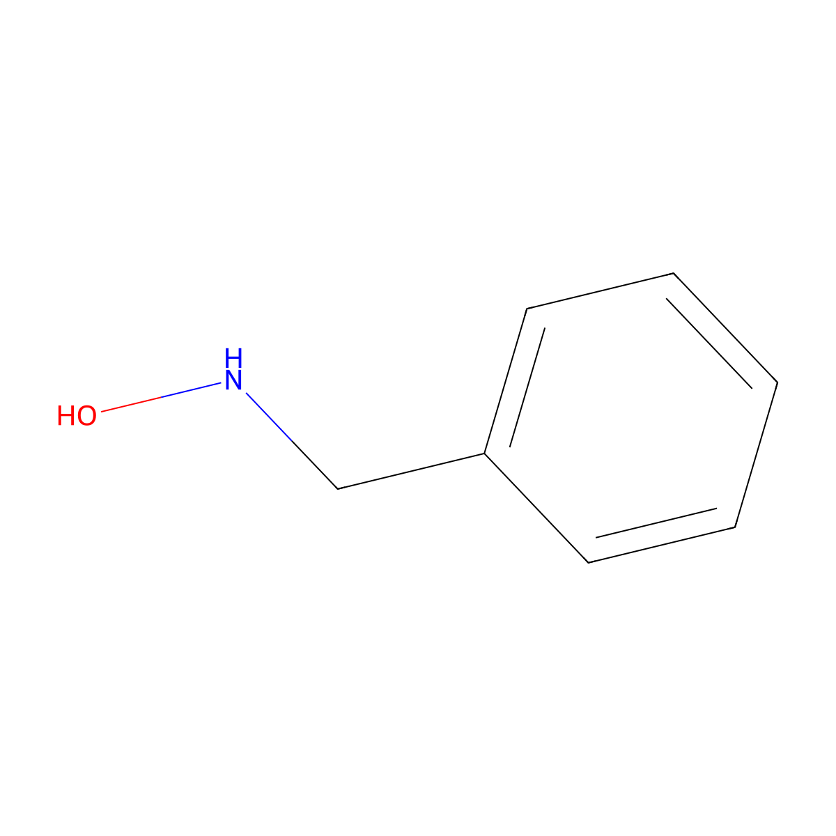 Benzylhydroxylamine molecular structure, CAS 622-30-0