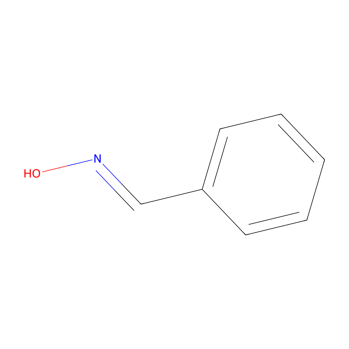 (Z)-Benzaldehyde oxime molecular structure, CAS 622-32-2
