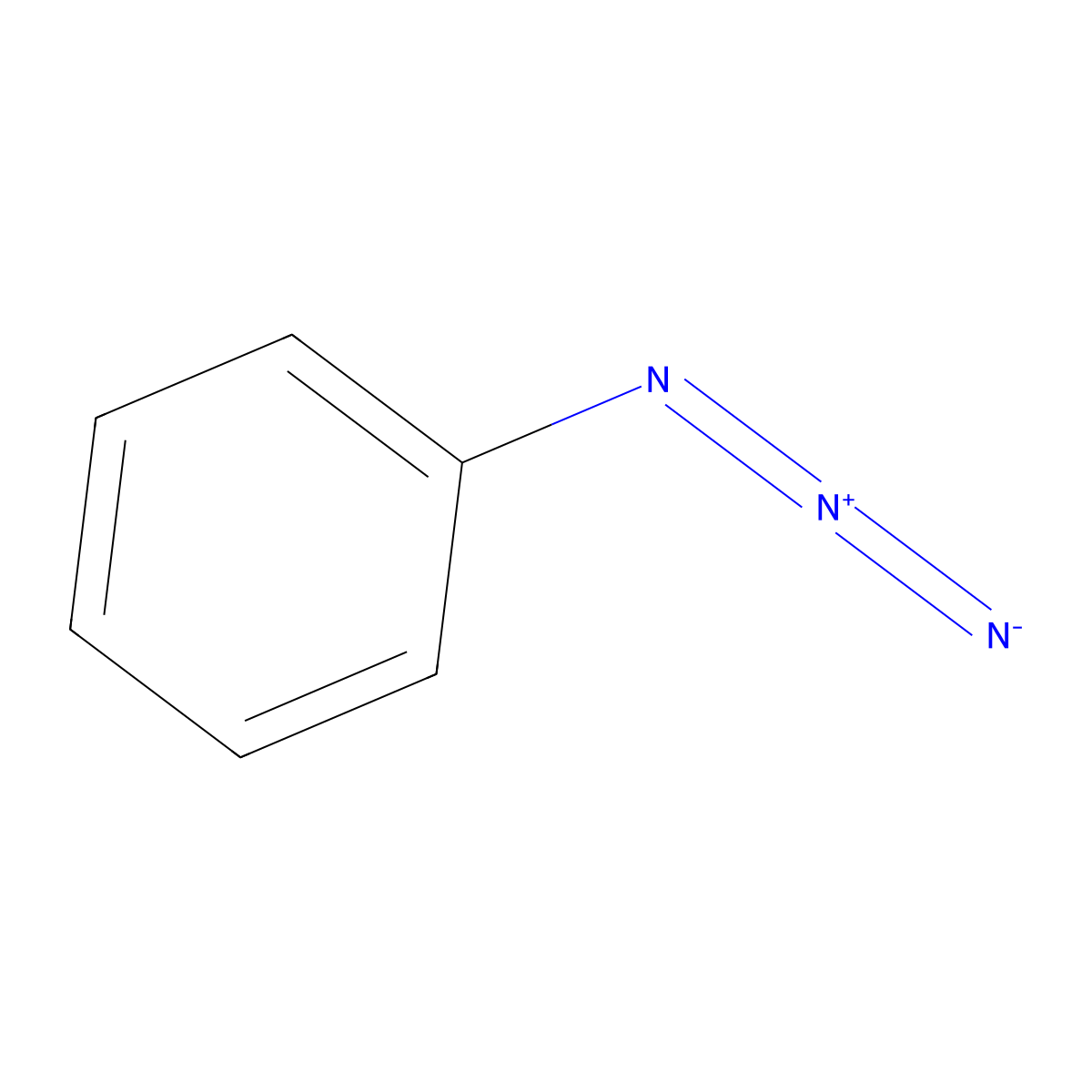 Azidobenzene molecular structure, CAS 622-37-7