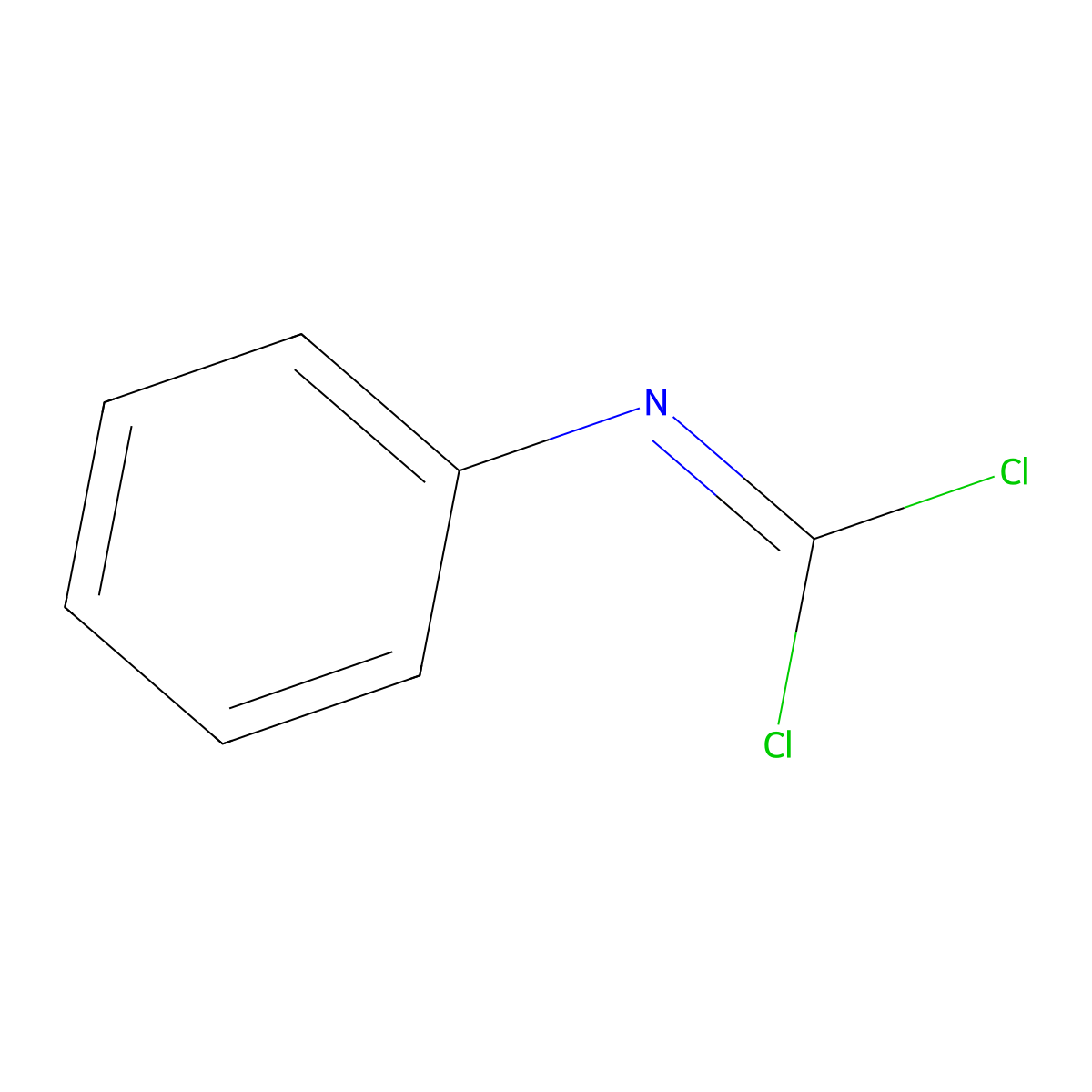 Phenylimidocarbonyl chloride molecular structure, CAS 622-44-6