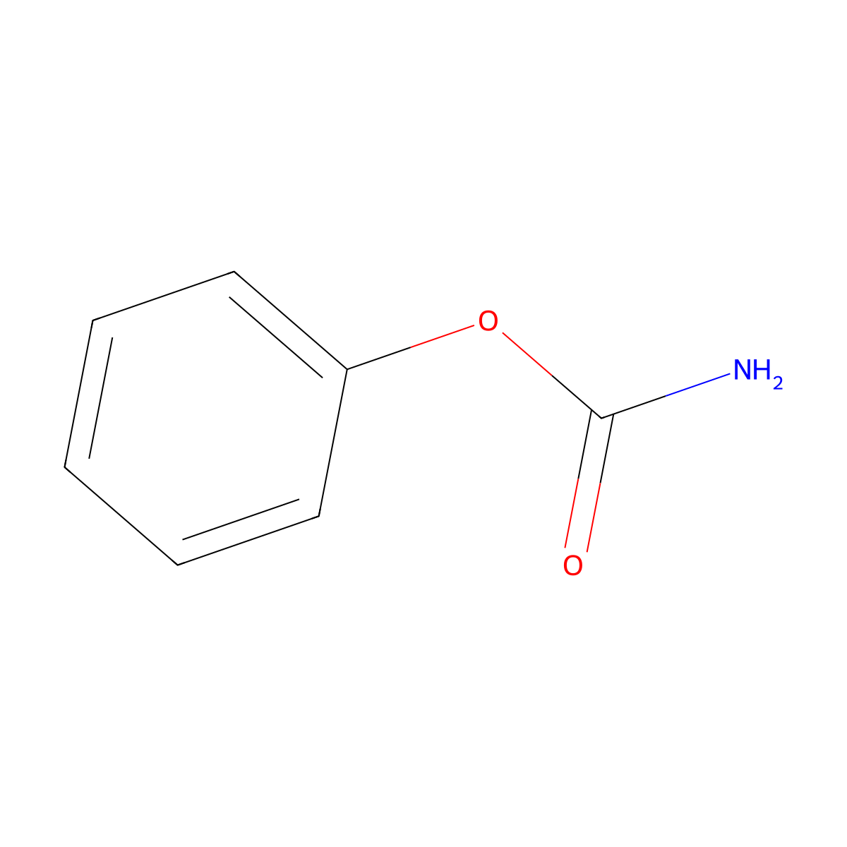 Phenyl carbamate molecular structure, CAS 622-46-8