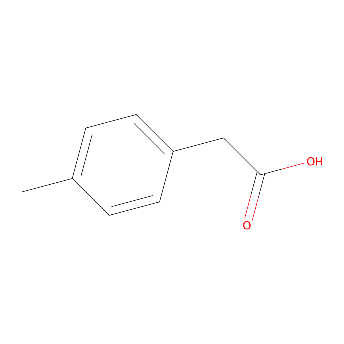 p-Tolylacetic acid molecular structure, CAS 622-47-9