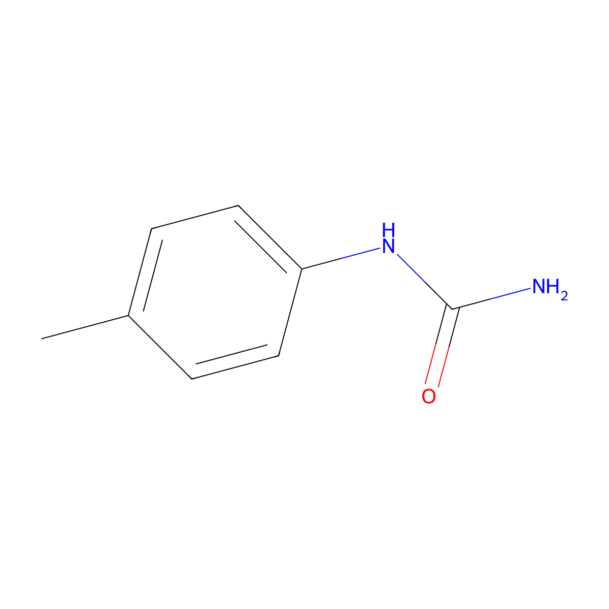 N-(4-Methylphenyl)urea molecular structure, CAS 622-51-5