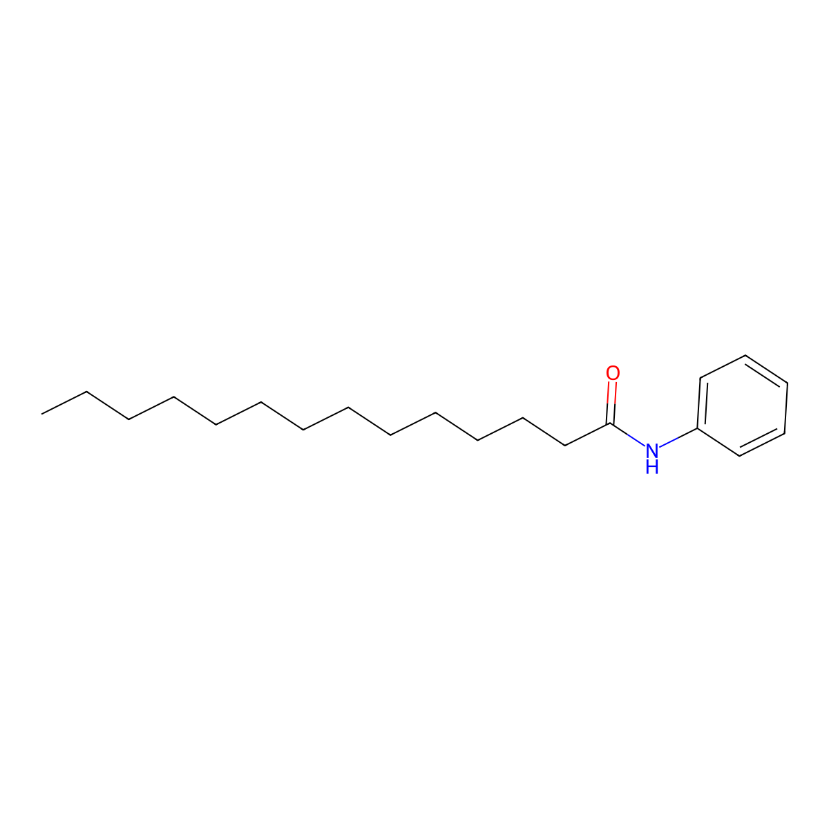 Myristanilide molecular structure, CAS 622-56-0