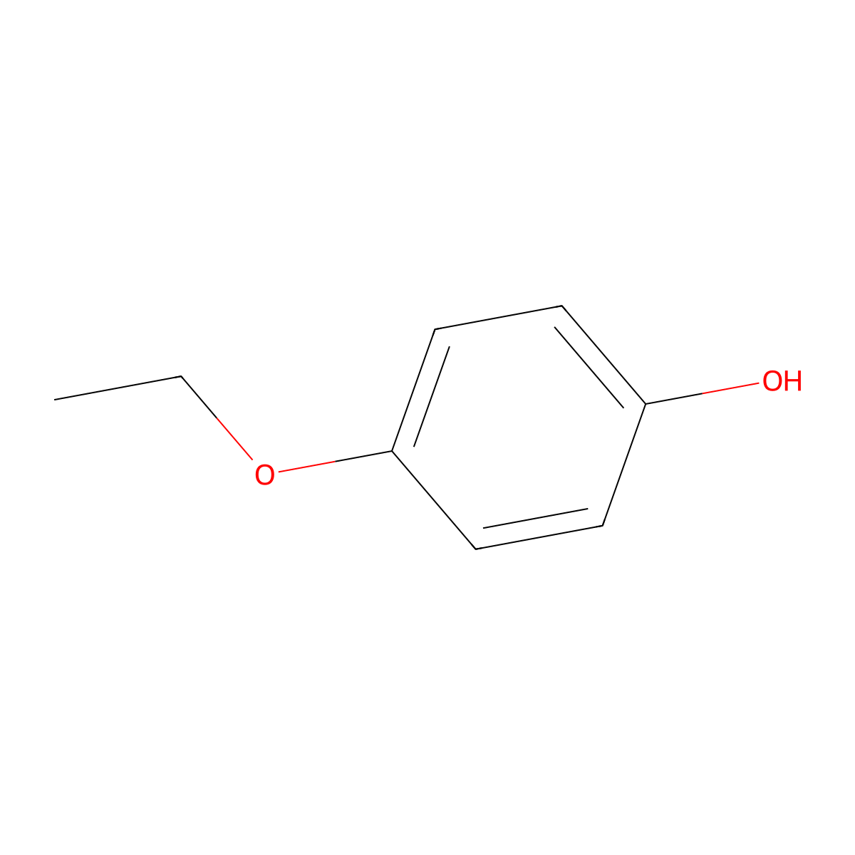 4-Ethoxyphenol molecular structure, CAS 622-62-8