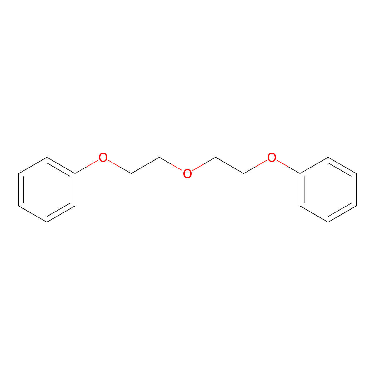 Bis(2-phenoxyethyl)ether molecular structure, CAS 622-87-7