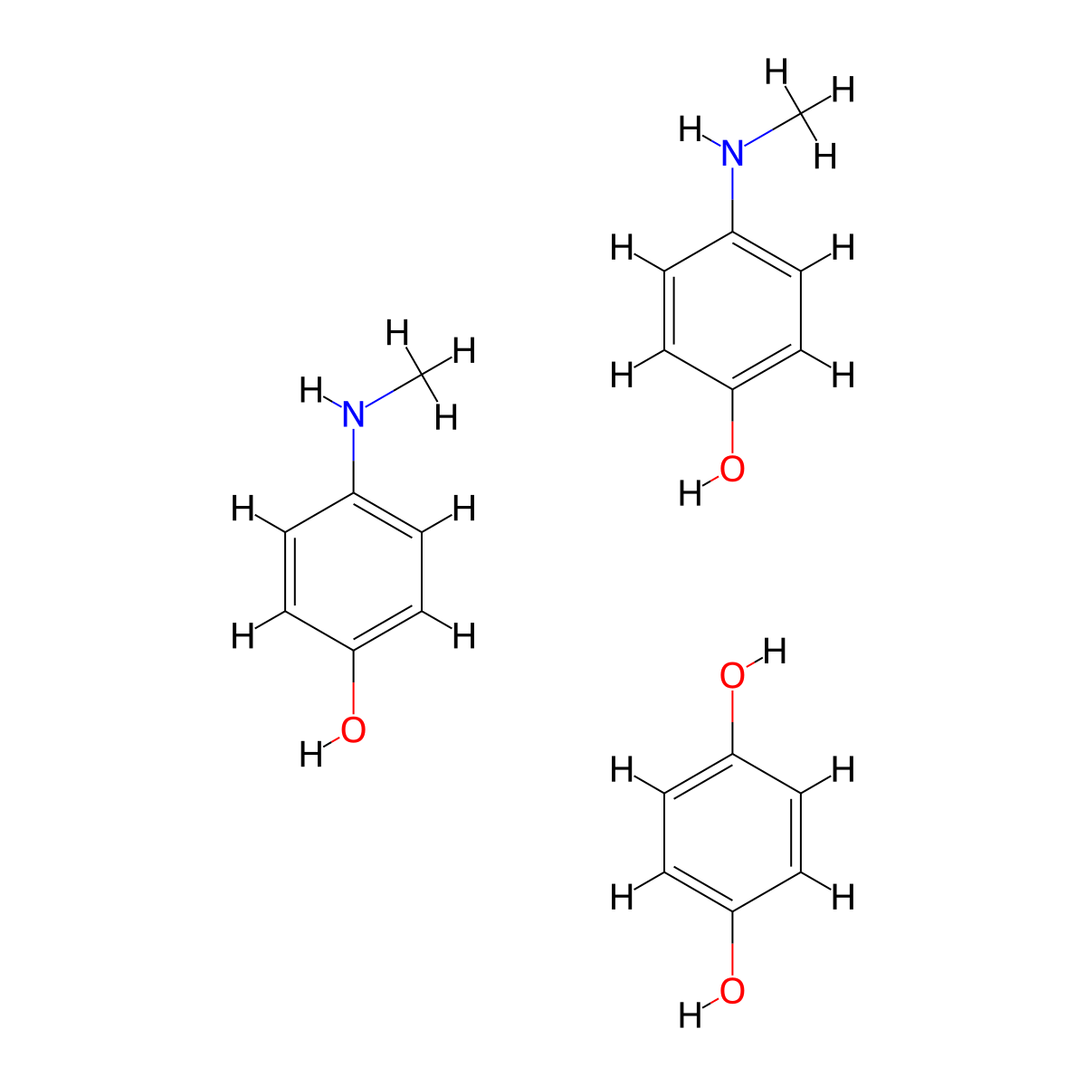 Metoquinone molecular structure, CAS 622-91-3
