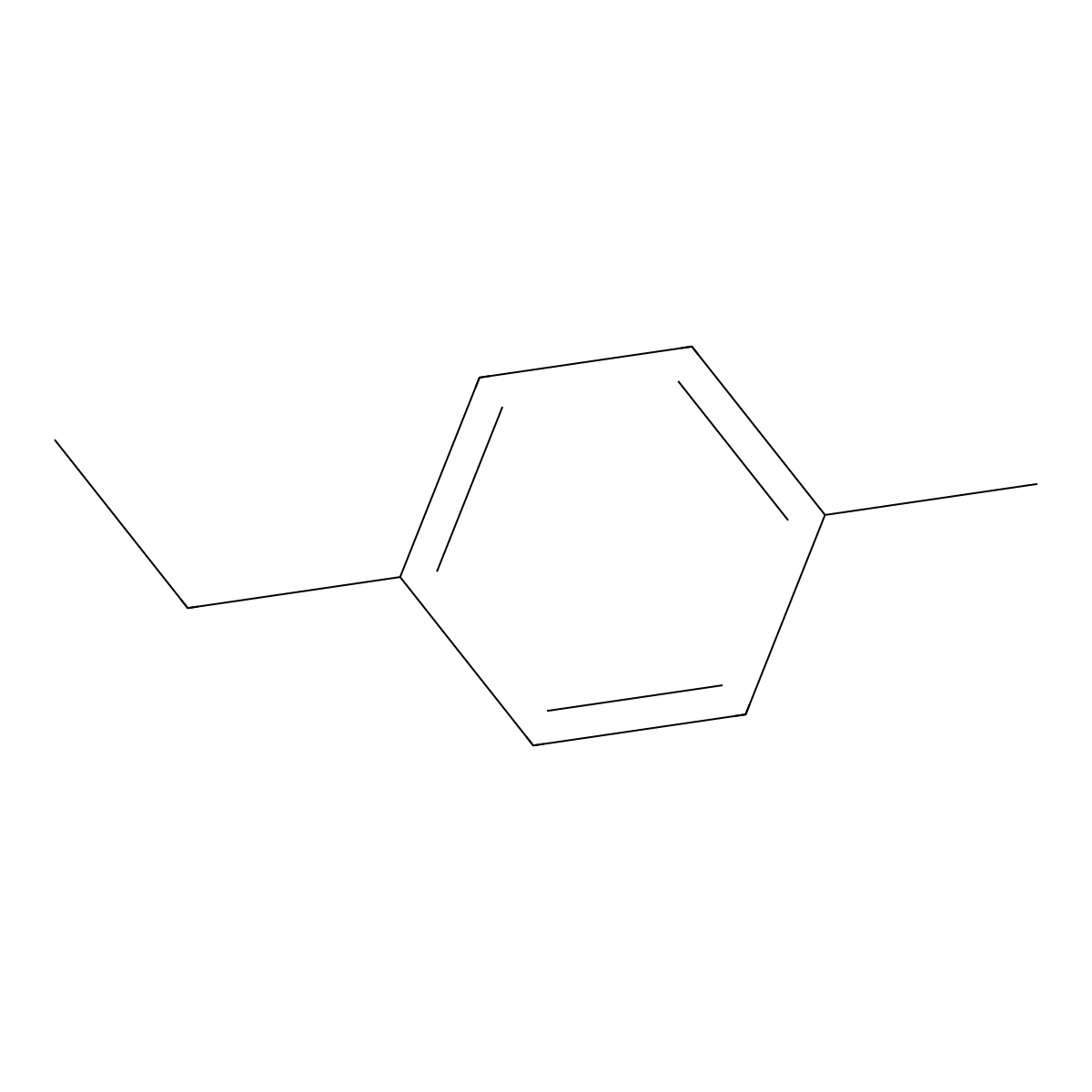 1-Ethyl-4-Methylbenzene molecular structure, CAS 622-96-8