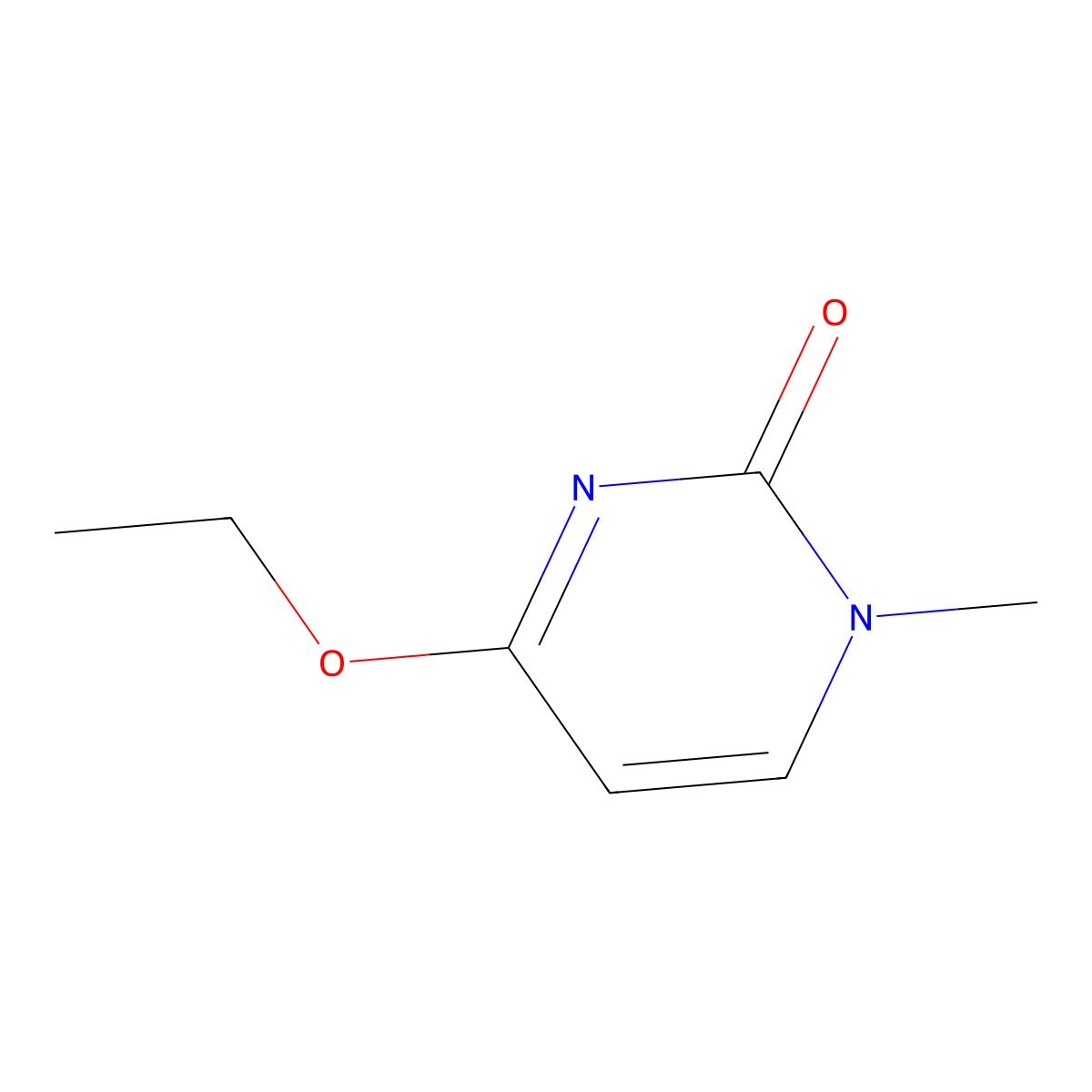 4-Ethoxy-1-methylpyrimidin-2(1h)-one molecular structure, CAS 6220-46-8