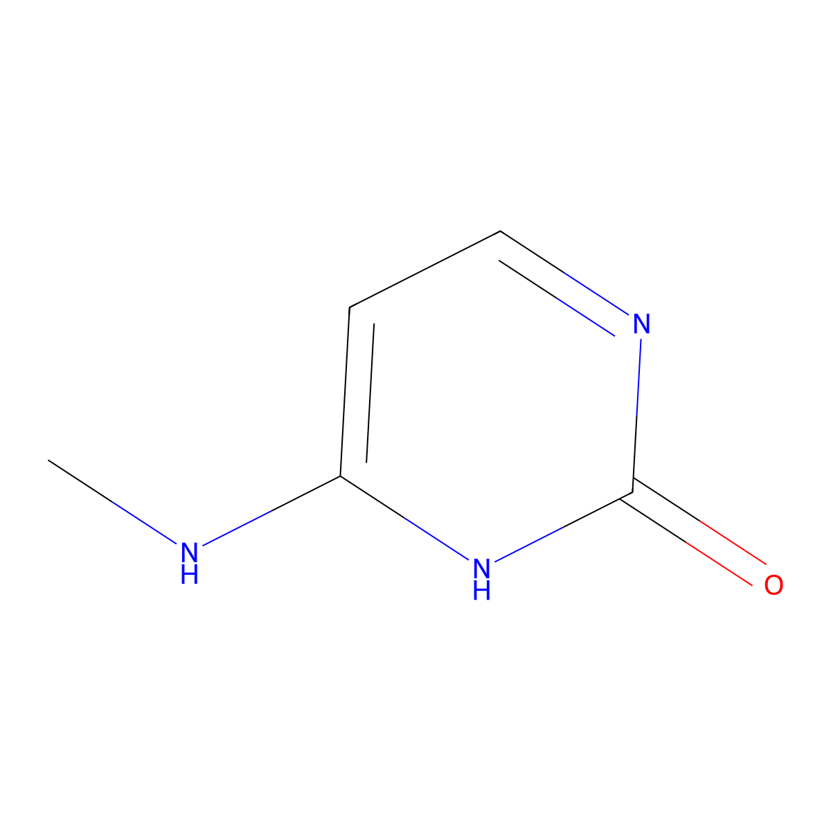 6-(Methylamino)-2(1H)-pyrimidinone molecular structure, CAS 6220-47-9