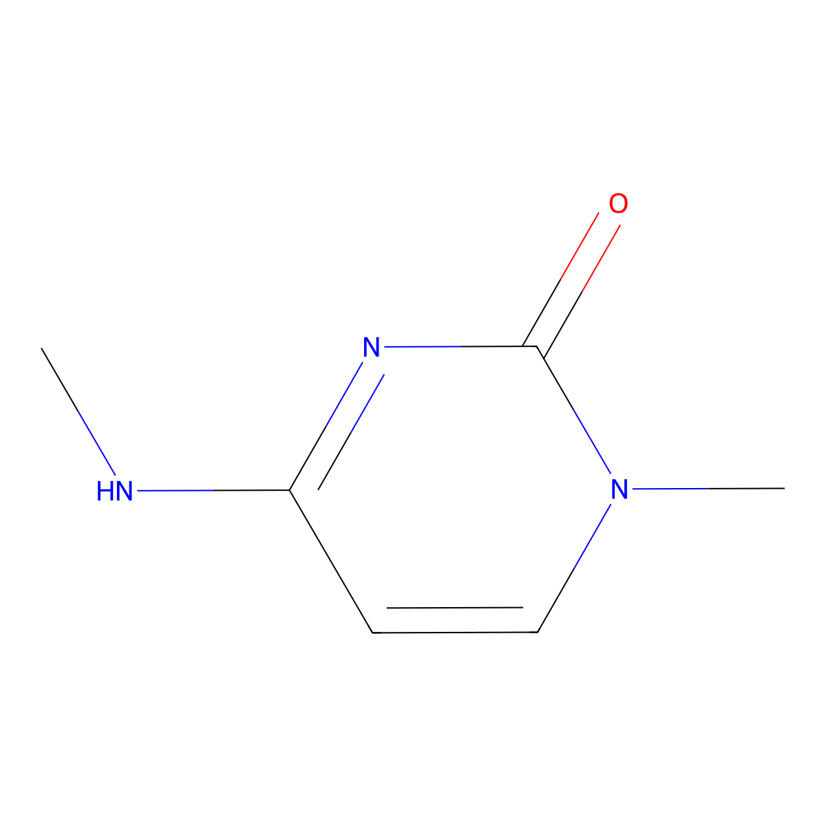 2(1H)-Pyrimidinone, 4-amino-1,N-dimethyl- molecular structure, CAS 6220-49-1