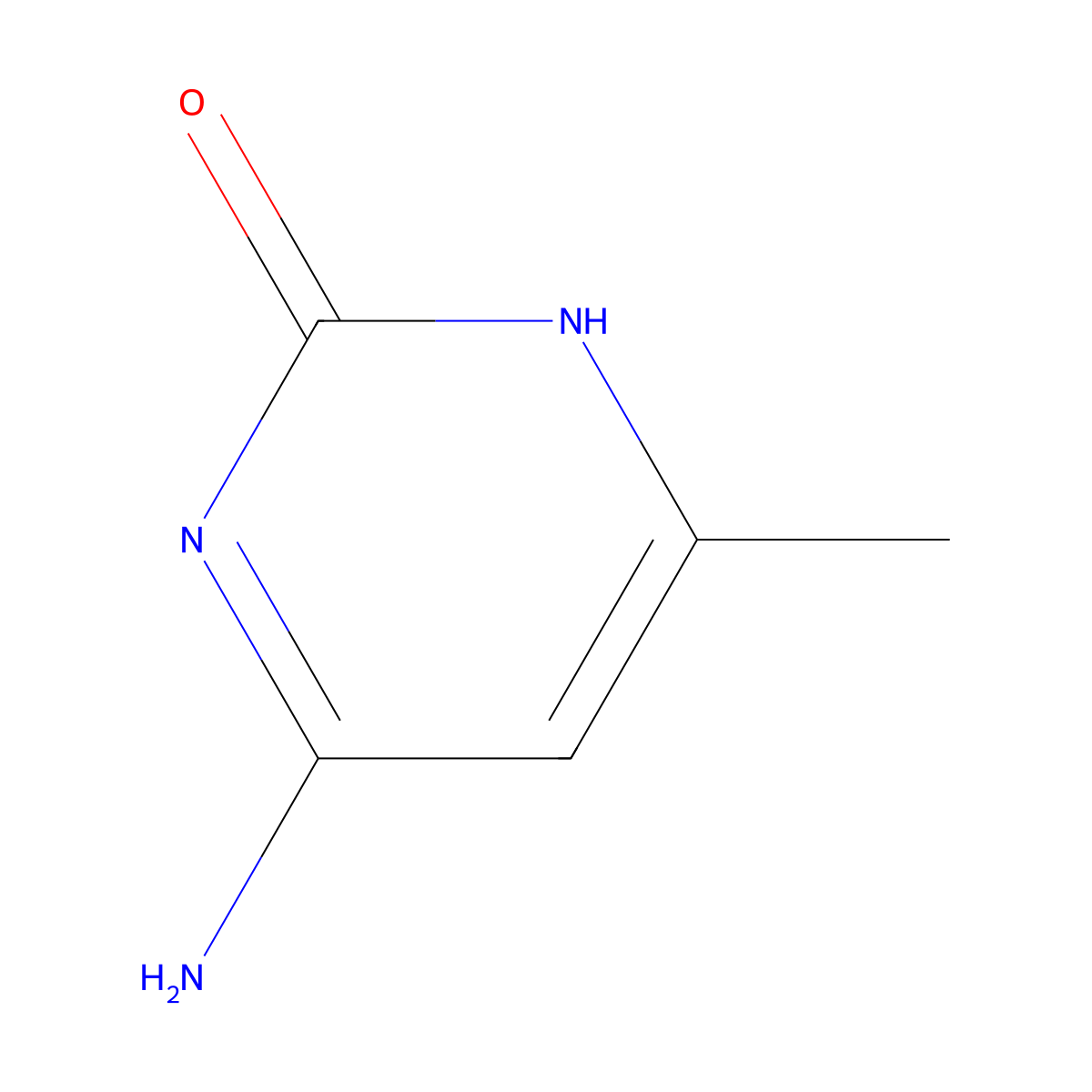 4-Amino-2-hydroxy-6-methylpyrimidine molecular structure, CAS 6220-50-4