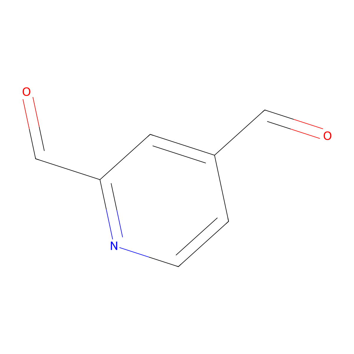 2,4-Pyridinedicarboxaldehyde molecular structure, CAS 6220-65-1