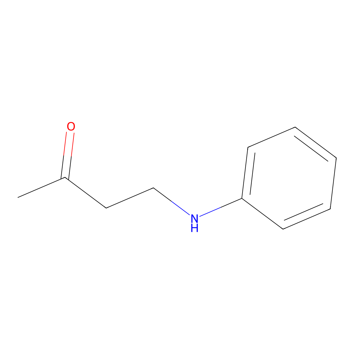 2-Butanone, 4-(phenylamino)- molecular structure, CAS 6220-79-7