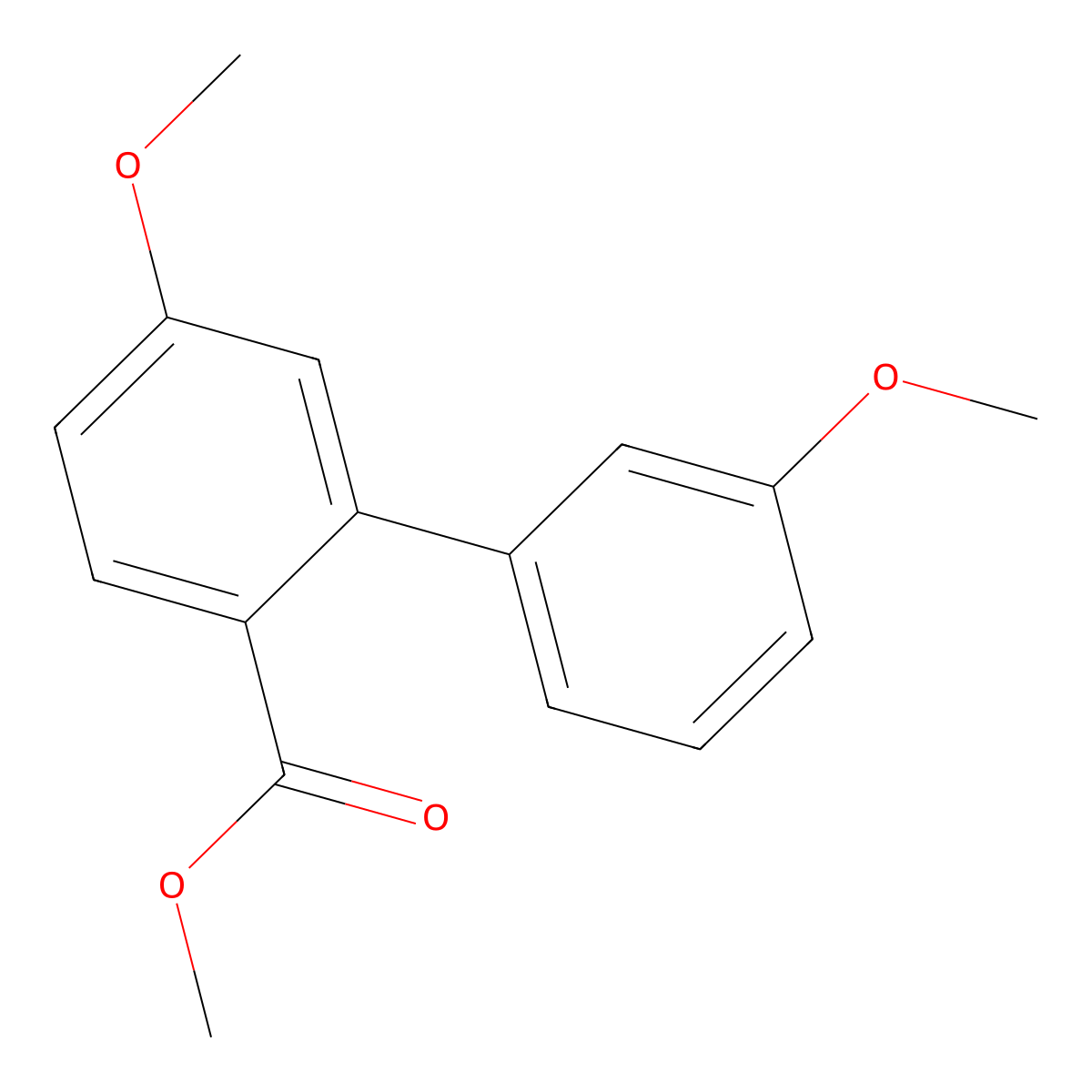 [1,1'-Biphenyl]-2-carboxylic acid, 3',5-dimethoxy-, methyl ester molecular structure, CAS 622011-30-7