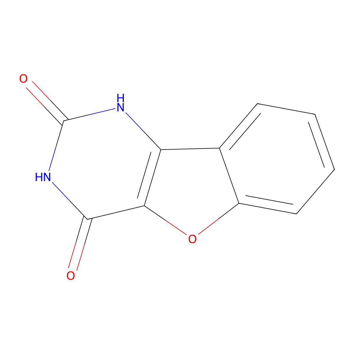 Benzofuro(3,2-d)pyrimidine-2,4(1H,3H)-dione molecular structure, CAS 62208-68-8