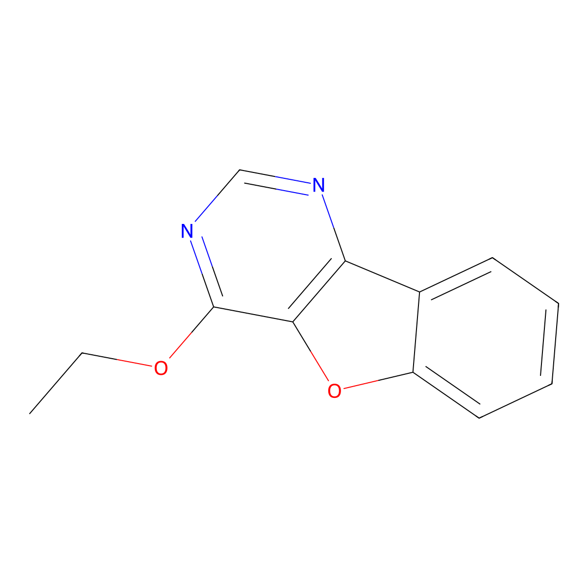 4-Ethoxybenzofuro[3,2-d]pyrimidine molecular structure, CAS 62208-72-4